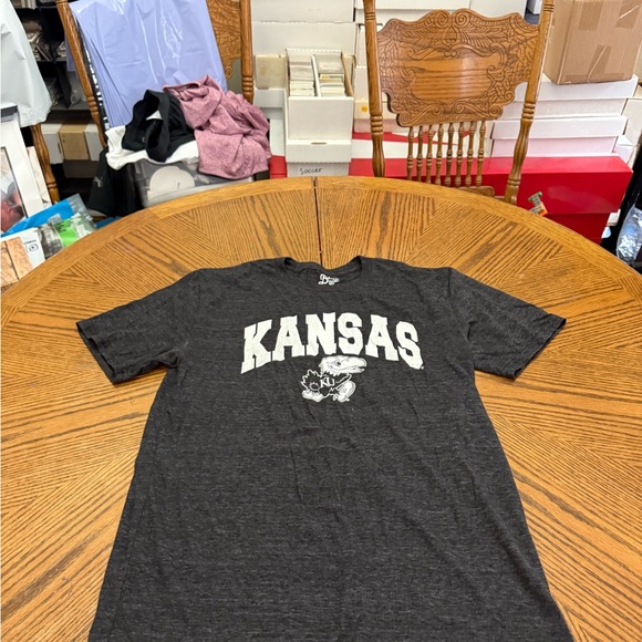 Blue 84 Kansas Jayhawks Graphic T-Shirt in Black - Picture 1 of 4